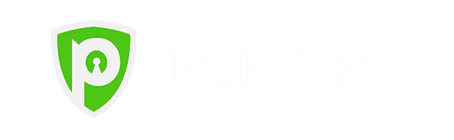 Purevpn logo in white color