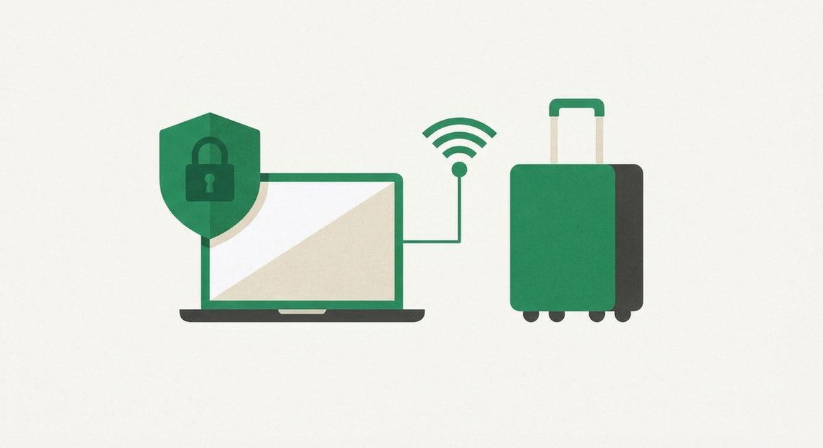 NordVPN para proteger a ligação em viagem