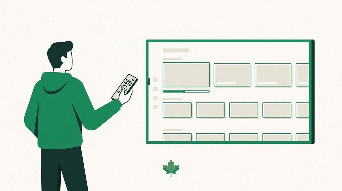 Illustration of Canadian streaming alternatives to US content