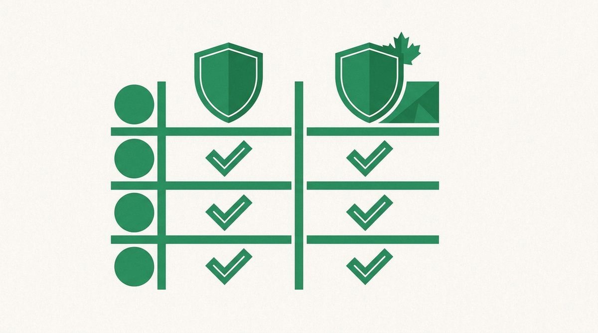 Illustration of comparing VPN options for torrenting in Canada