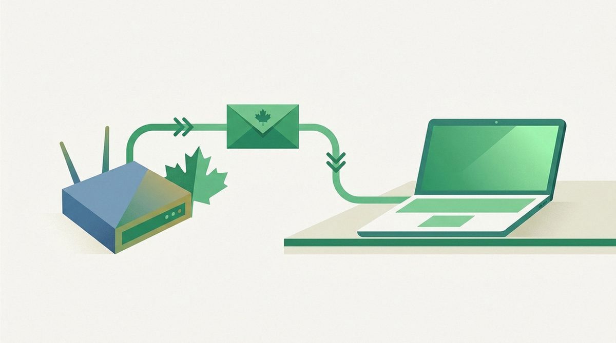 Illustration of Canada's notice-and-notice copyright system