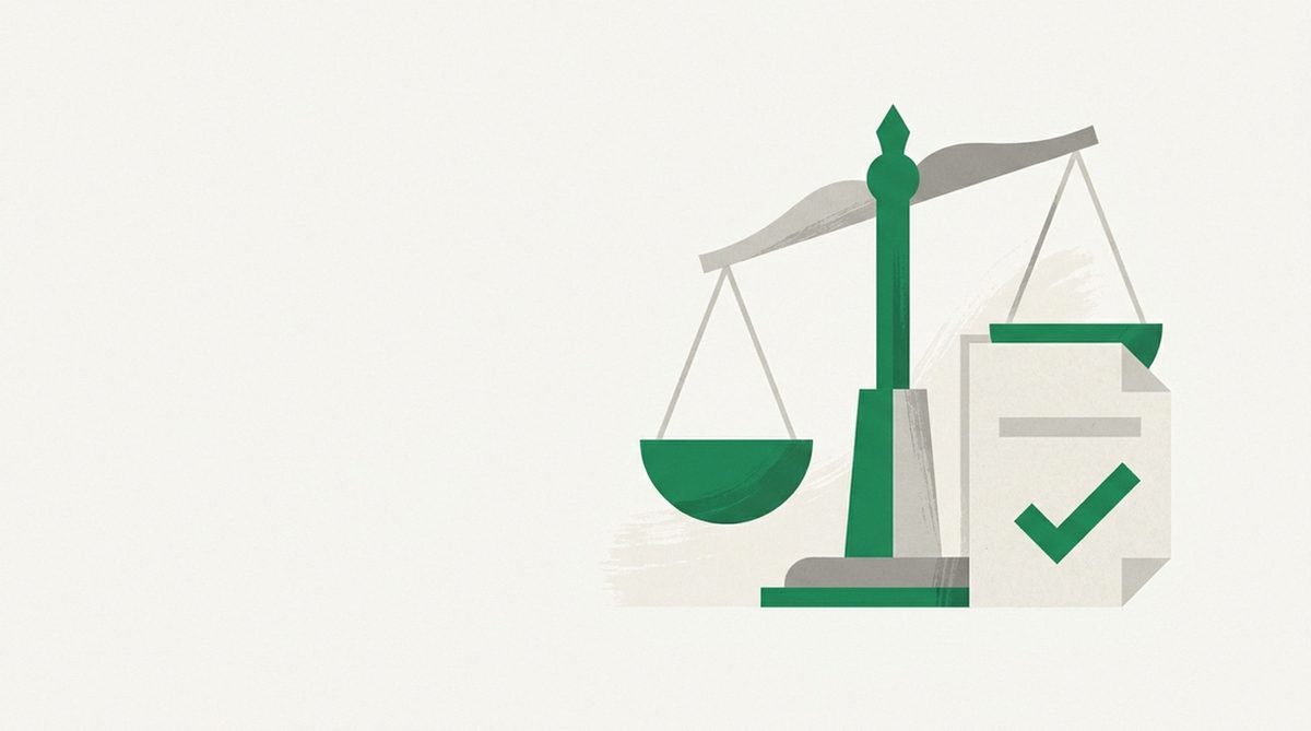 Illustration einer Waage der Gerechtigkeit für die Rechtslage der Privatkopie