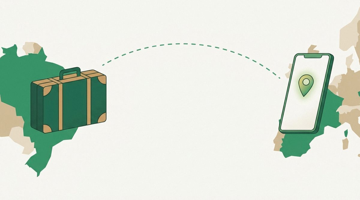 Illustration zu portabler VPN-Nutzung zwischen Spanien und Deutschland