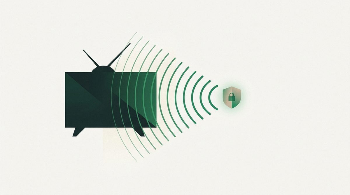 Illustration representing what to evaluate in a VPN before streaming on Chromecast with Google TV.