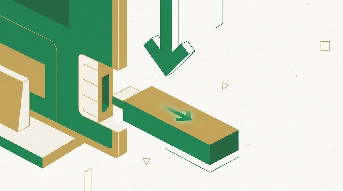 Illustration representing installing a VPN app on a streaming device.