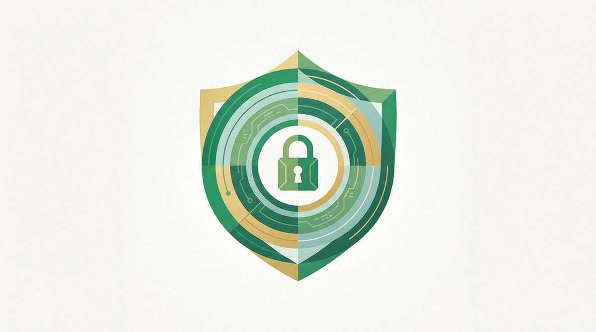 Illustration representing the privacy and security features evaluated in a VPN review.
