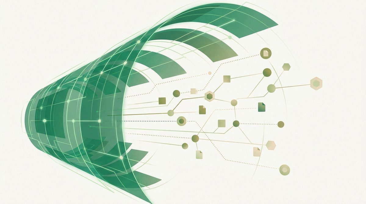Illustration representing setting up a safer peer-to-peer file-sharing connection.
