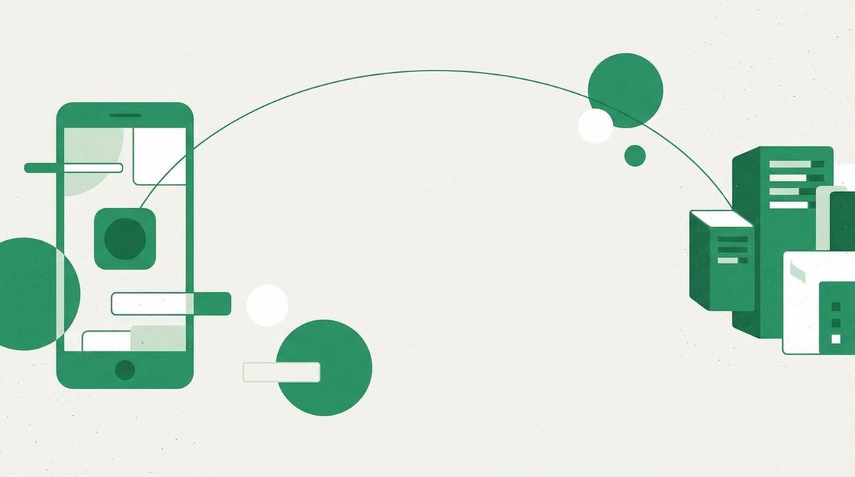 Illustration depicting the setup process for installing a VPN on a mobile device.