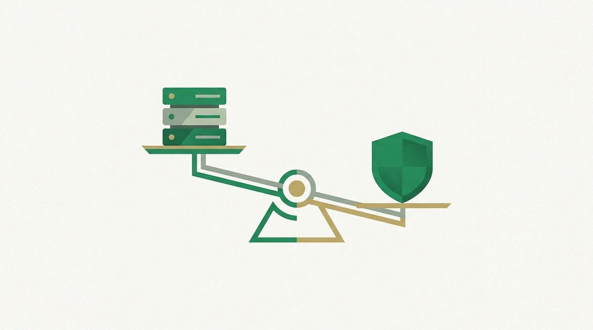 Illustration representing prioritizing VPN quality over a large server count.
