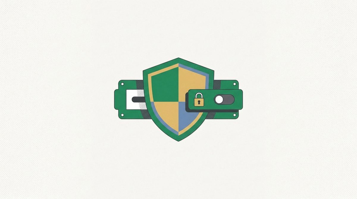 Illustration symbolizing careful, deliberate configuration of privacy settings