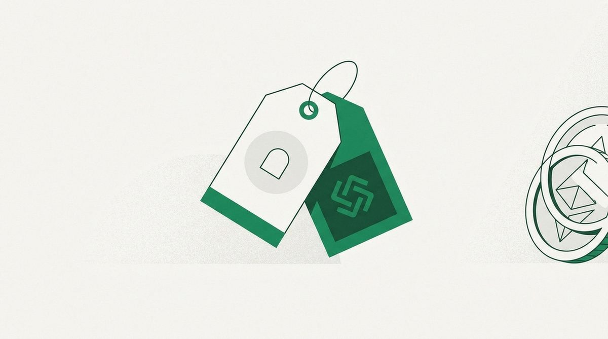 Price tag flipping from free to paid beside a coin showing cost after trial
