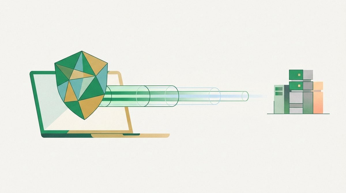 Illustration symbolizing where a VPN fits into a broader privacy protection strategy.